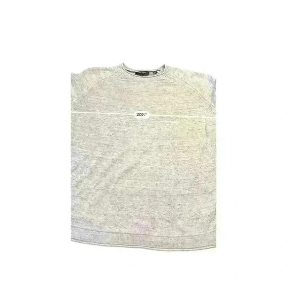 Ted Baker Women's Quilted Gray Long Sleeve Crew Neck Top Size 5 - Picture 5 of 6